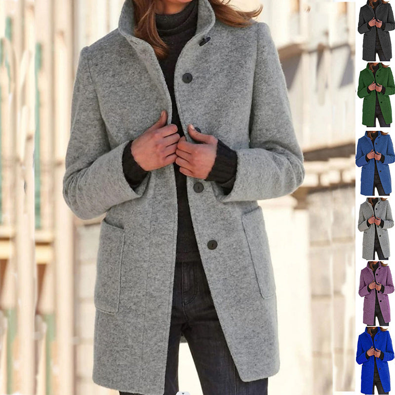 A stand-collar coat — the unlined trench's cousin in structure and ease