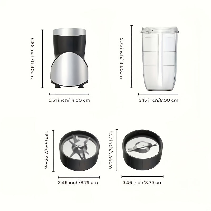 900W Power Smoothie Juicer, Protein Shake & Smoothie Blender, 15pcs Grinding — view 7 of home & kitchen