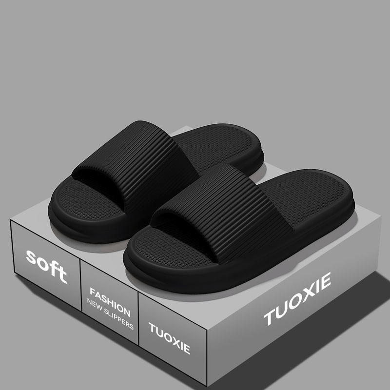 Vertical Stripe Design EVA Slippers: Lightweight, Non-Slip for Daily Wear, Women Shoes — view 5 of men's clothing