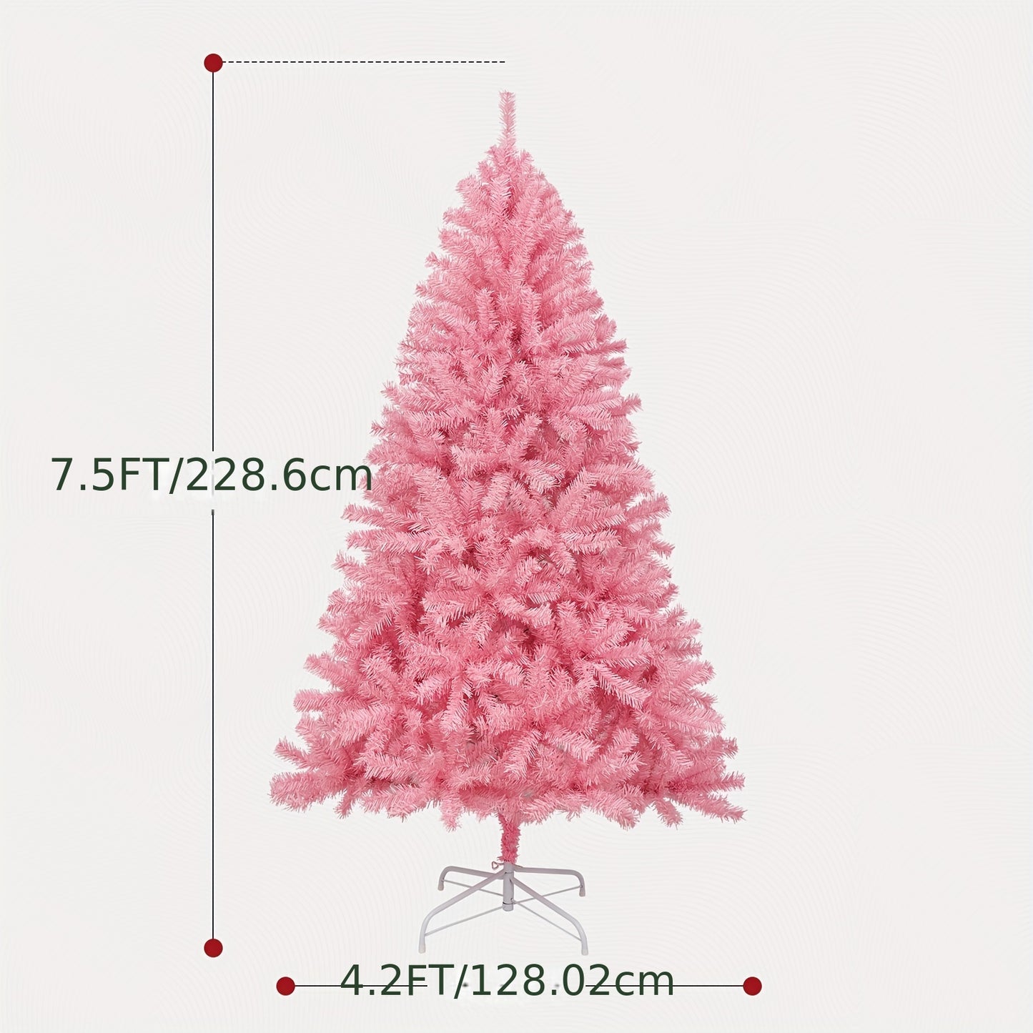 6FT/7.5FT Artificial Christmas-Tree With Stand For Holiday Home Party Decoration, Premium Hinged Spruce Holiday Xmas Tree With 1000/1490 Branch Tips, Perfect For Holiday Season