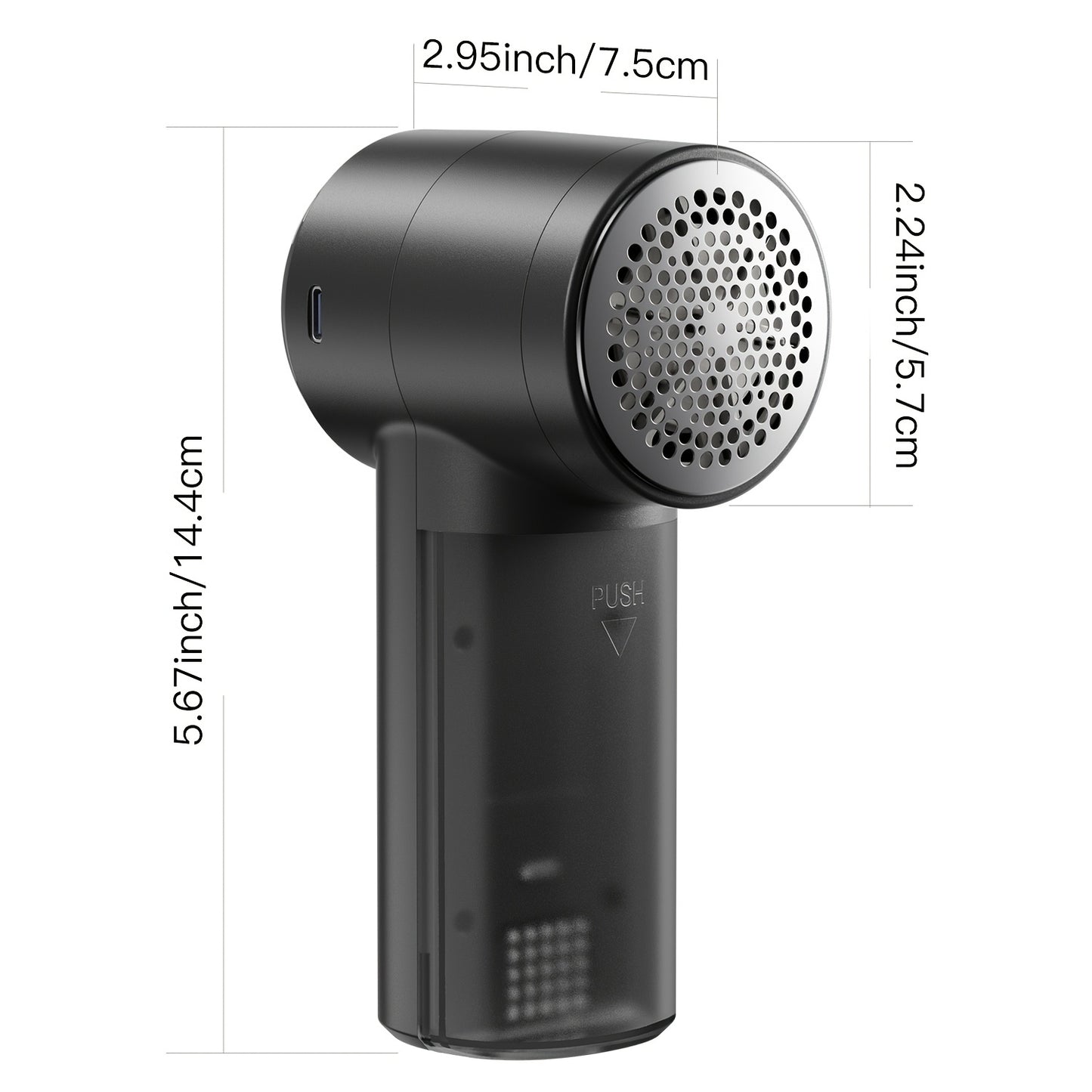 Rechargeable Electric Fabric Shaver & Lint Remover - 3-Speed Heavy-Duty Defuzzer Suitable for Sweaters, Clothes, Furniture, Couch - Clothes Shaver for Pill Removal, Fuzz Remover for Blankets, Jackets