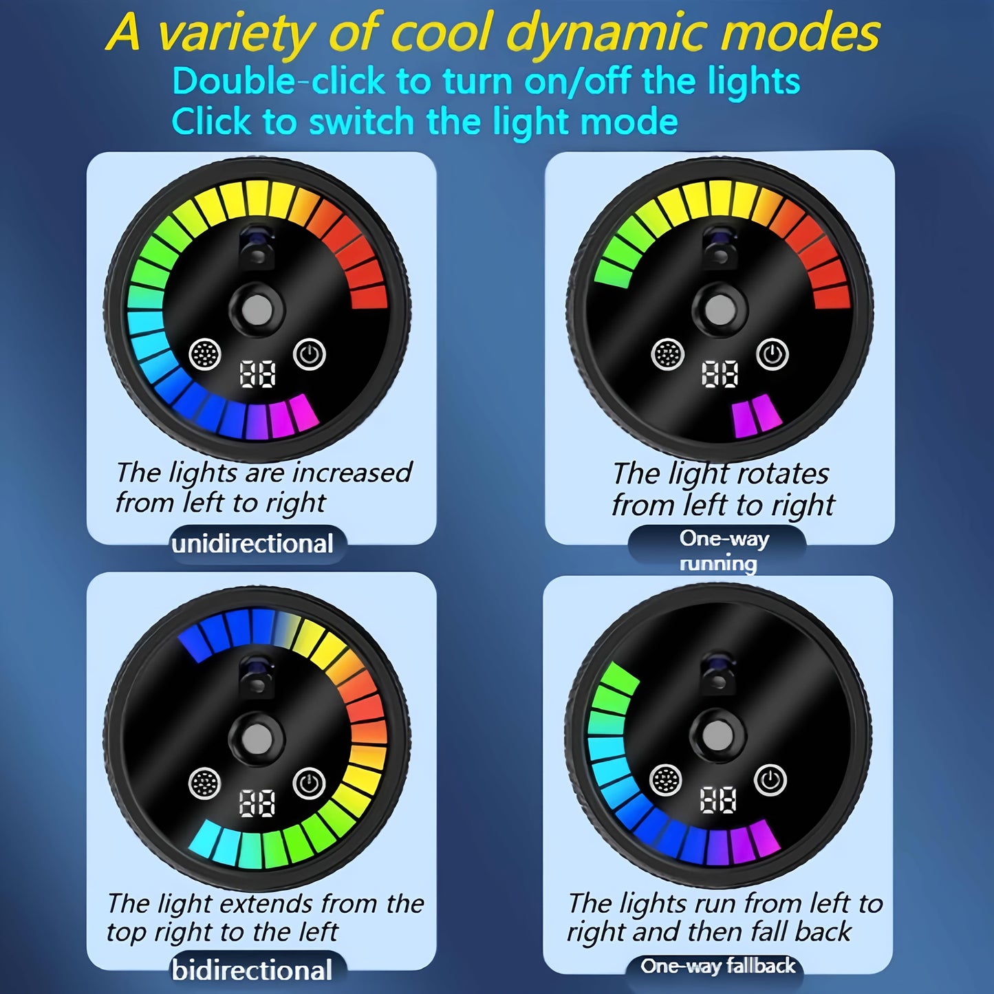 Smart Car Air Freshener with Aromatherapy Features, Featuring a Dynamic Light Display And a Starry Sky Mode. It Uses Natural French Scented Essential Oils Or Perfumes, Allows for Adjustable Fragrance Strength