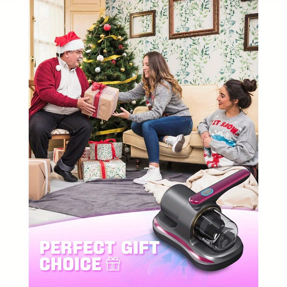 Upgrade2025 Handheld Bed Vacuum Cleaner, Super Suction and Low Noise, Washable Filter for Deep Cleaning, Handheld Vacuum Cleaner, Mattress Vacuum Cleaner, Effectively Clean Beds, Sofas, Pet Hair and Carpet