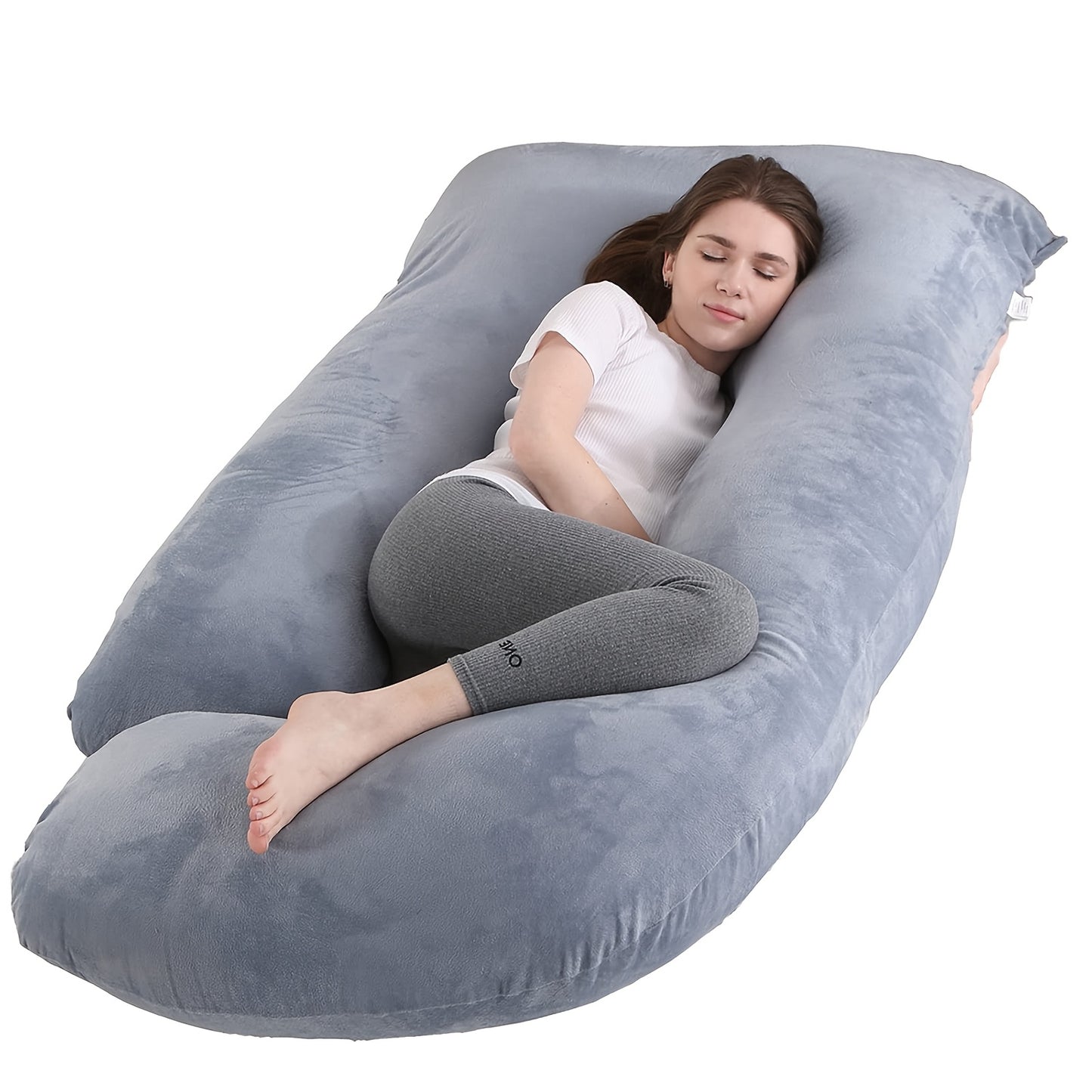 60-inch J-Shaped Full Body Pillow, Maternity Pillow, Maternity Full Body Pillow — view 13 of home & kitchen