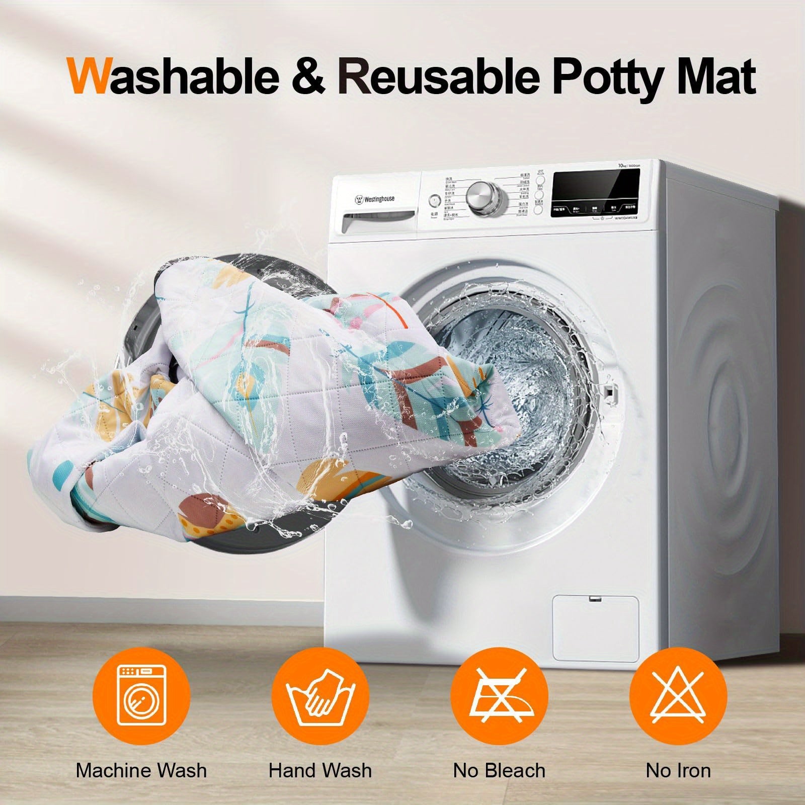 2 Pack Washable Pee Pads For Dogs, Ultra-Absorbent And Leak-Proof Whelping Pads, Non-Slip Reusable Puppy Pads, Waterproof Puppy Training Pads For Playpen, Crate, Housebreak, Bed, Pet Supplies, Dog Stuff, Machine Washable/Hand