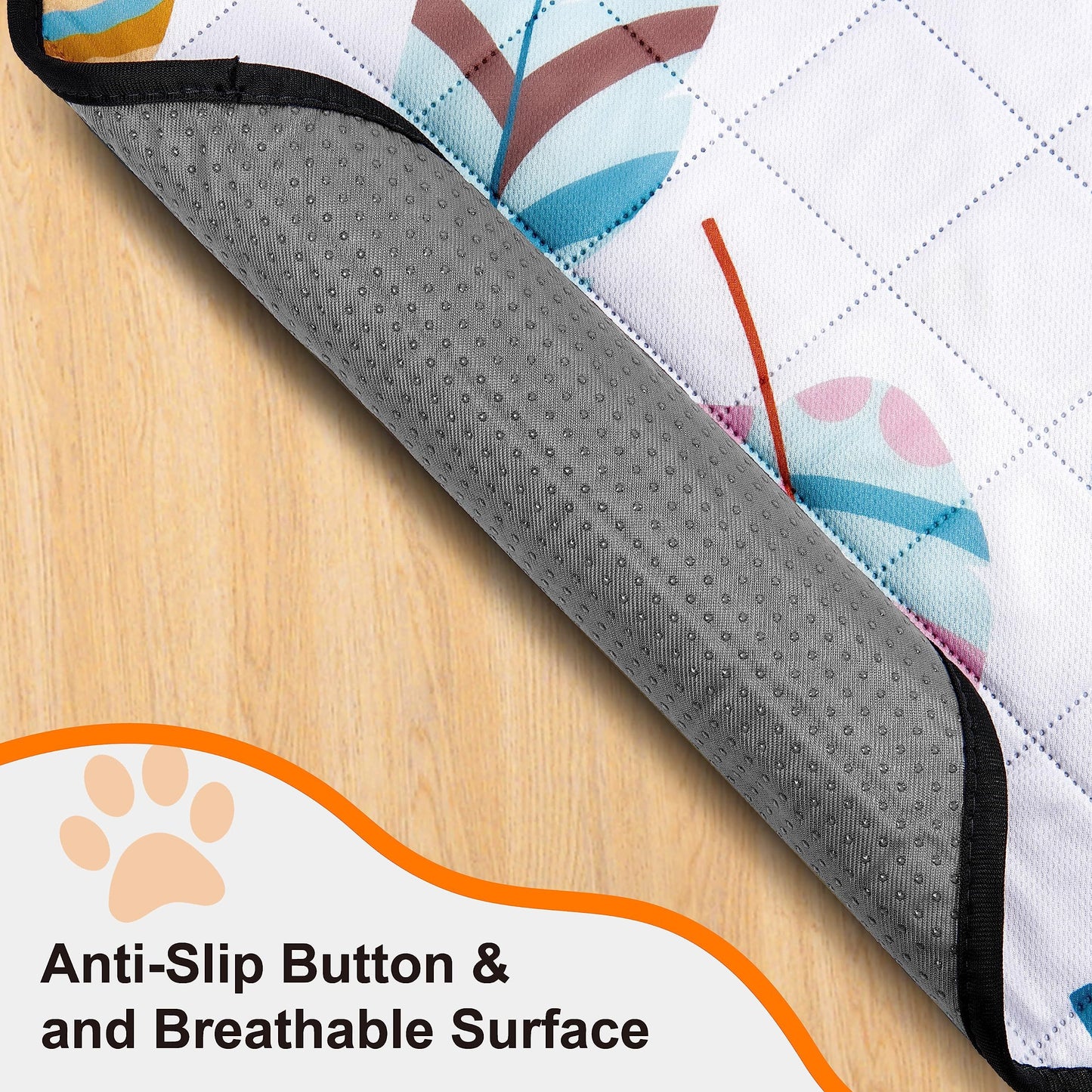 2 Pack Washable Pee Pads For Dogs, Ultra-Absorbent And Leak-Proof Whelping Pads, Non-Slip Reusable Puppy Pads, Waterproof Puppy Training Pads For Playpen, Crate, Housebreak, Bed, Pet Supplies, Dog Stuff, Machine Washable/Hand