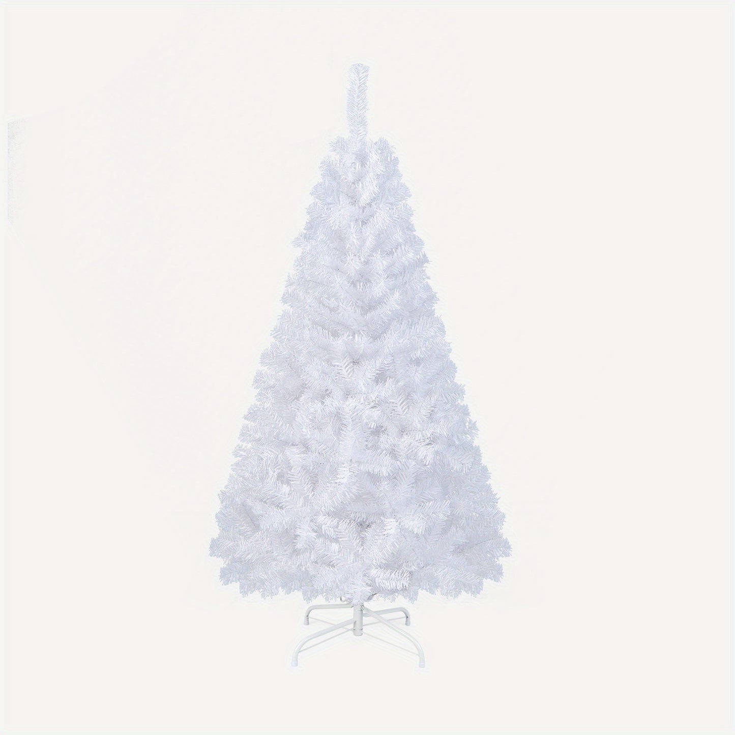 350 PVC Branch Tips 5/6/7/8FT Lifezeal Christmas Tree, Artificial Xmas Decoration with Metal Stand, Quick Setup, White for Home, Office & Shop