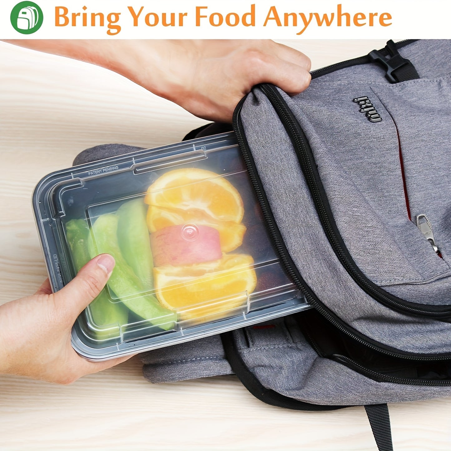 50 Pack 32Oz Meal Prep Plastic Food Storage Containers with Lids Compartment Black Rectangular Reusable Bpa-Free Microwavable Freezer Dishwasher Safe Stackable