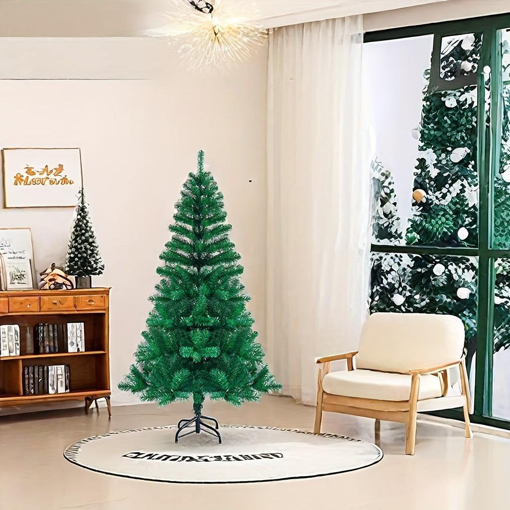 5/6Ft Full Bodied Premium Christmas Tree, PVC, Metal Stand, Light Weight, Easy To Assemble, Safe And Odorless Artificial Christmas Tree