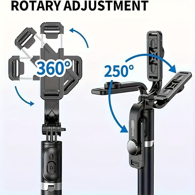 40" Selfie Stick Tripod with Wireless Remote – 360° Rotating Expandable Phone Tripod for iPhone & Android