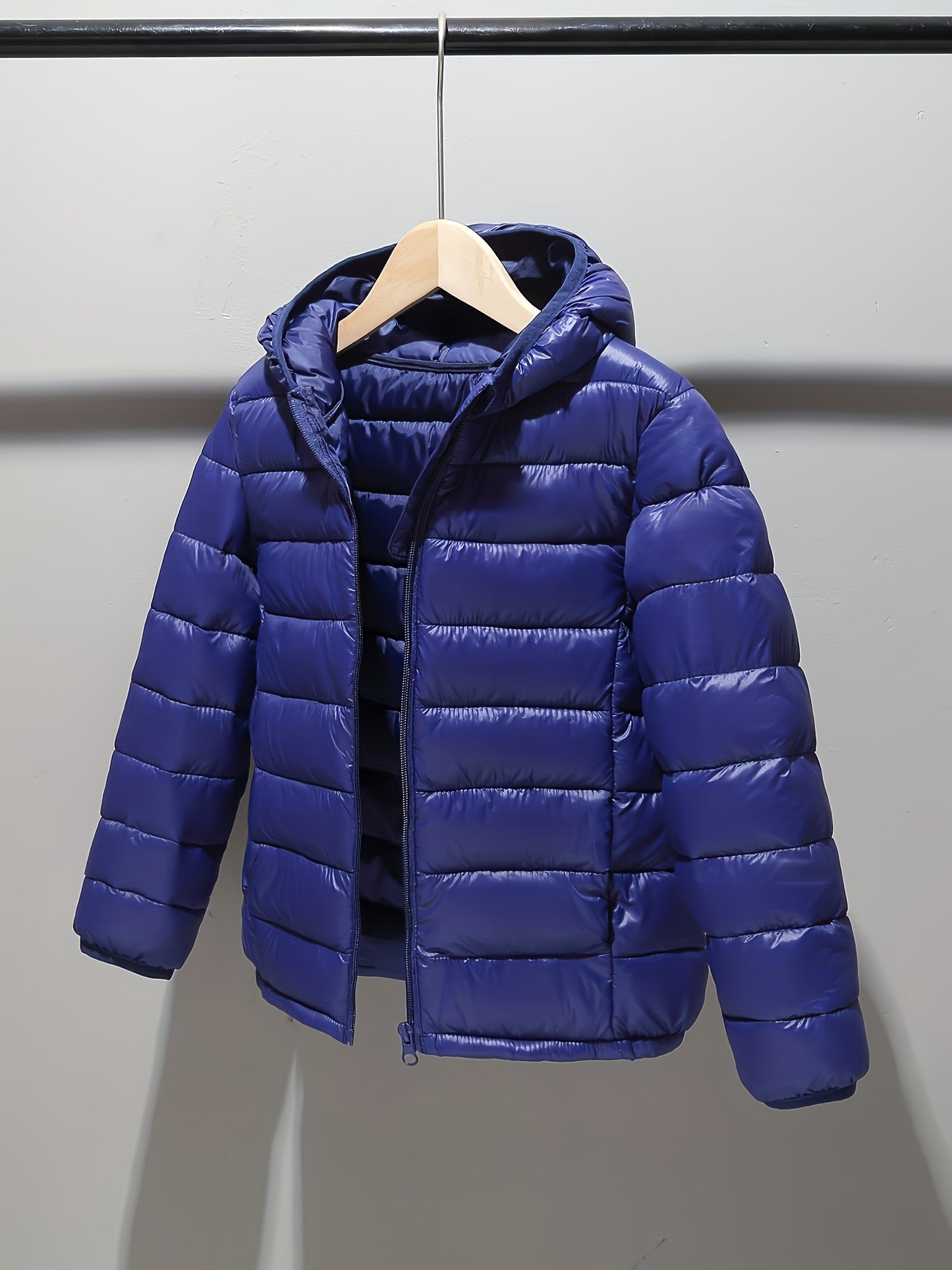 Boys' Water-Resistant Puffer Jacket - Hooded & Insulated