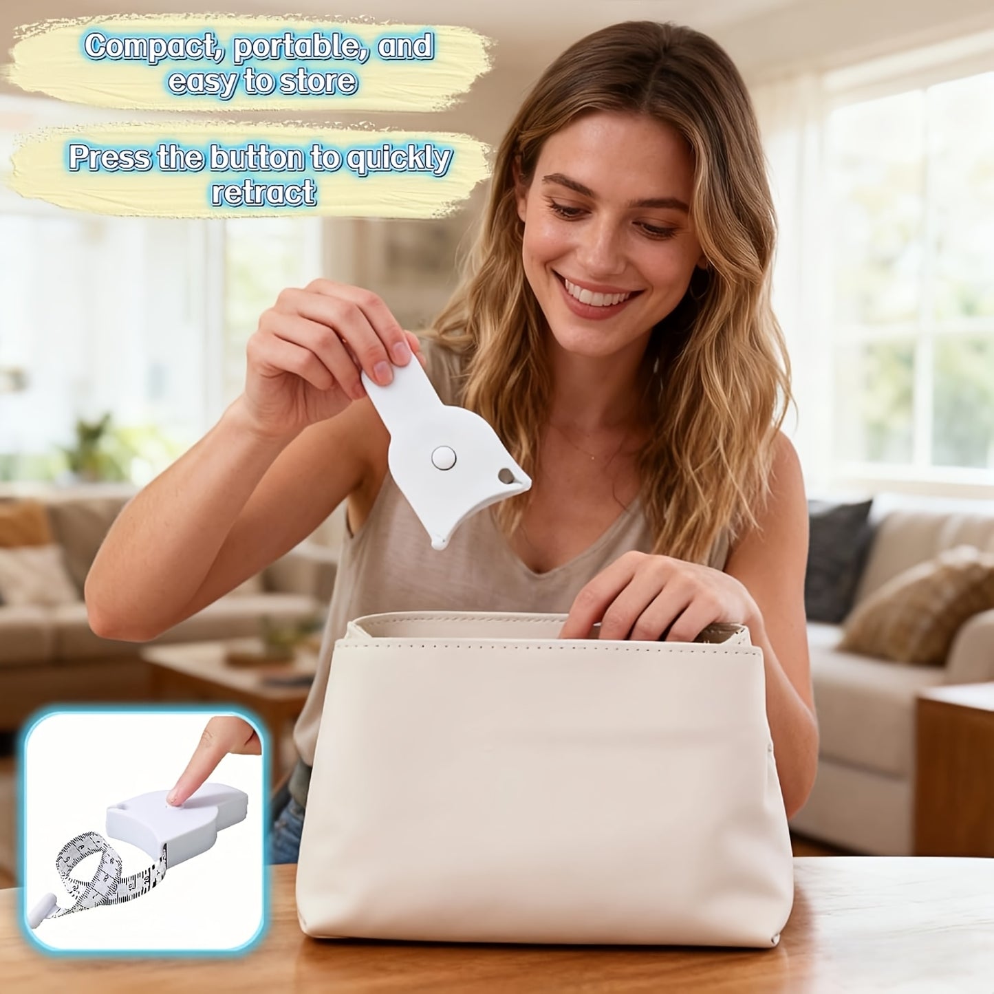 3/6pcs Portable Fixed Tape Measure - Fitness Tape Measure for Measuring Body, Waist, Chest And Thigh, Sewing Measurement Tool, 60-inch Sewing Tape Measure, Ideal Extendable Tape Measure for Tailors And Fitness Enthusiasts