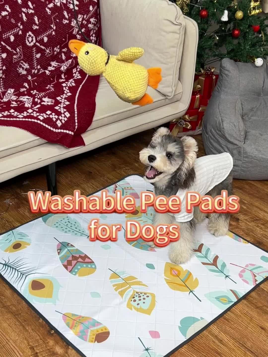 2 Pack Washable Pee Pads For Dogs, Ultra-Absorbent And Leak-Proof Whelping Pads, Non-Slip Reusable Puppy Pads, Waterproof Puppy Training Pads For Playpen, Crate, Housebreak, Bed, Pet Supplies, Dog Stuff, Machine Washable/Hand