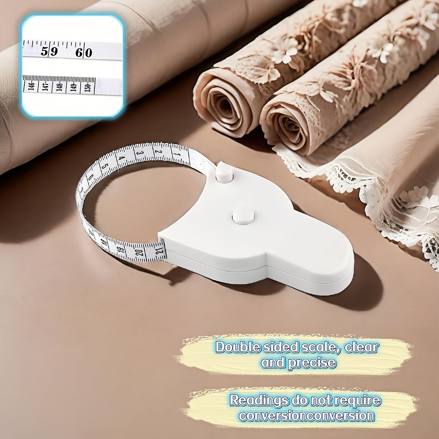 3/6pcs Portable Fixed Tape Measure - Fitness Tape Measure for Measuring Body, Waist, Chest And Thigh, Sewing Measurement Tool, 60-inch Sewing Tape Measure, Ideal Extendable Tape Measure for Tailors And Fitness Enthusiasts