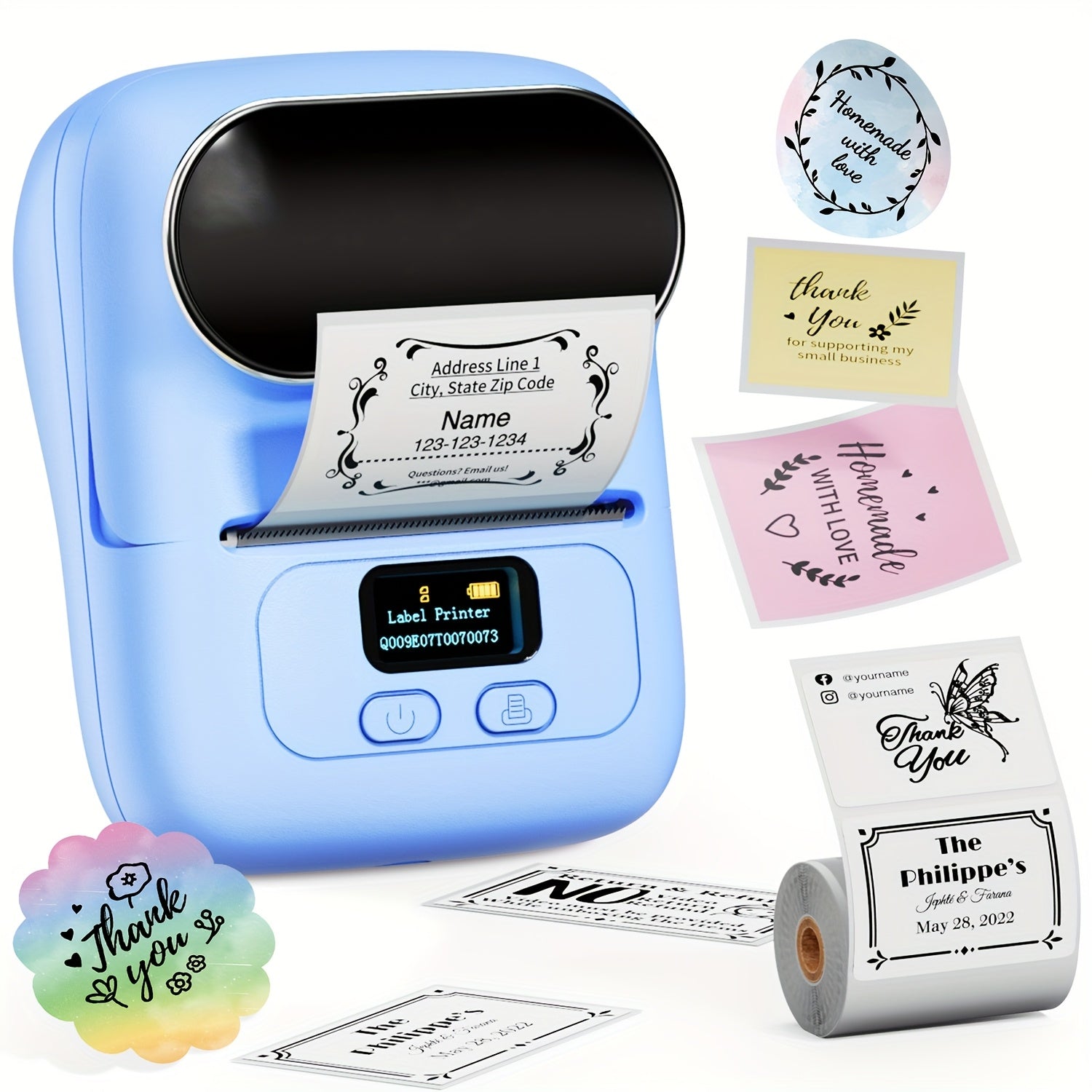 Barcode Printer - Label Maker Machine Wireless Themal Label Printer for Small — view 12 of electronics & gadgets