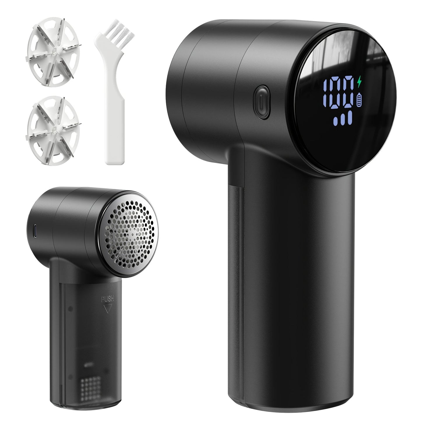 Rechargeable Electric Fabric Shaver & Lint Remover - 3-Speed Heavy-Duty Defuzzer Suitable for Sweaters, Clothes, Furniture, Couch - Clothes Shaver for Pill Removal, Fuzz Remover for Blankets, Jackets