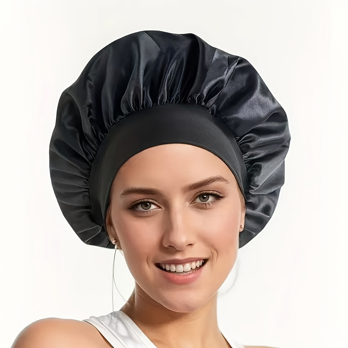 A Set of 4 Heatless Curling Rods And Satin Sleep Caps Suitable for All Hair Types — view 5 of beauty & personal care
