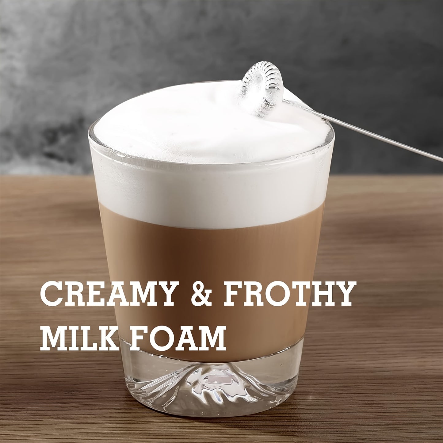 Professional Milk Frother & Foam Maker, Handheld Battery-Powered Whisk for Coffee, Latte, Cappuccino, Hot Chocolate, Portable Stainless Steel  Blender with 2 AA Batteries (Not Included) Barista-Grade Tool for Home, Travel & E