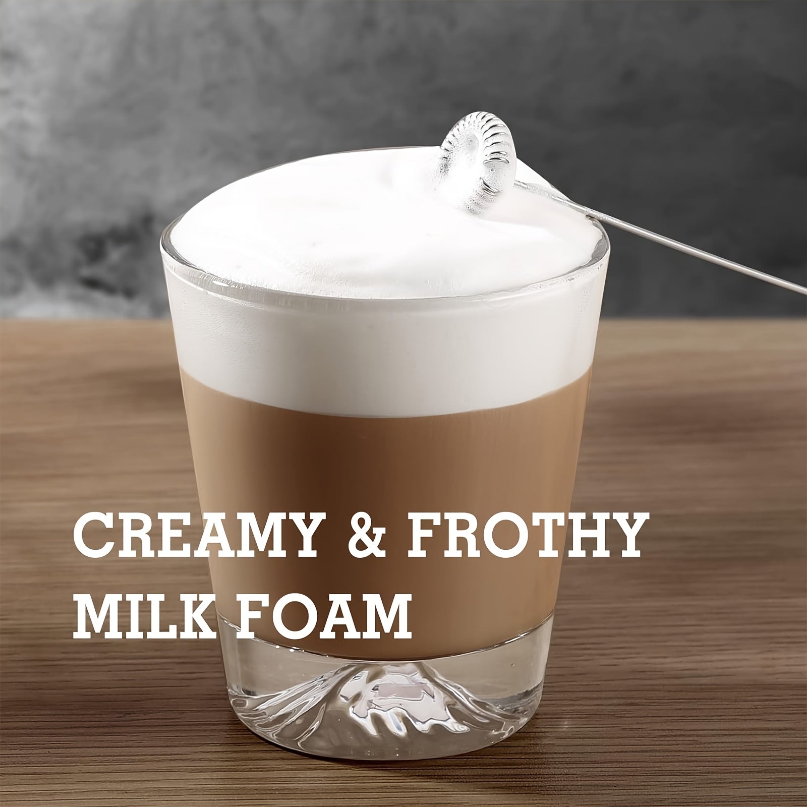 Professional Milk Frother & Foam Maker, Handheld Battery-Powered Whisk for Coffee, Latte, Cappuccino, Hot Chocolate, Portable Stainless Steel  Blender with 2 AA Batteries (Not Included) Barista-Grade Tool for Home, Travel & E