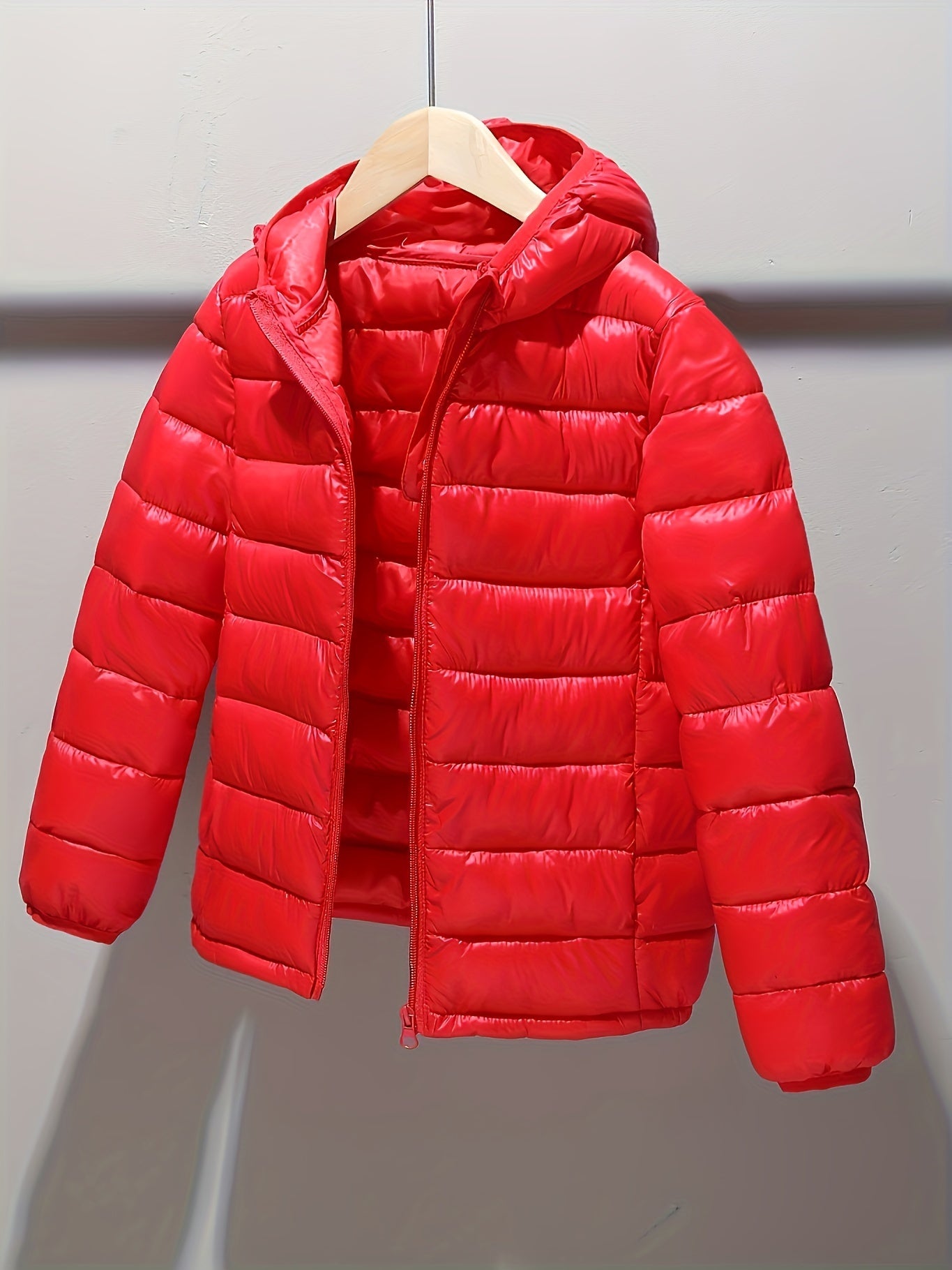 Boys' Water-Resistant Puffer Jacket - Hooded & Insulated