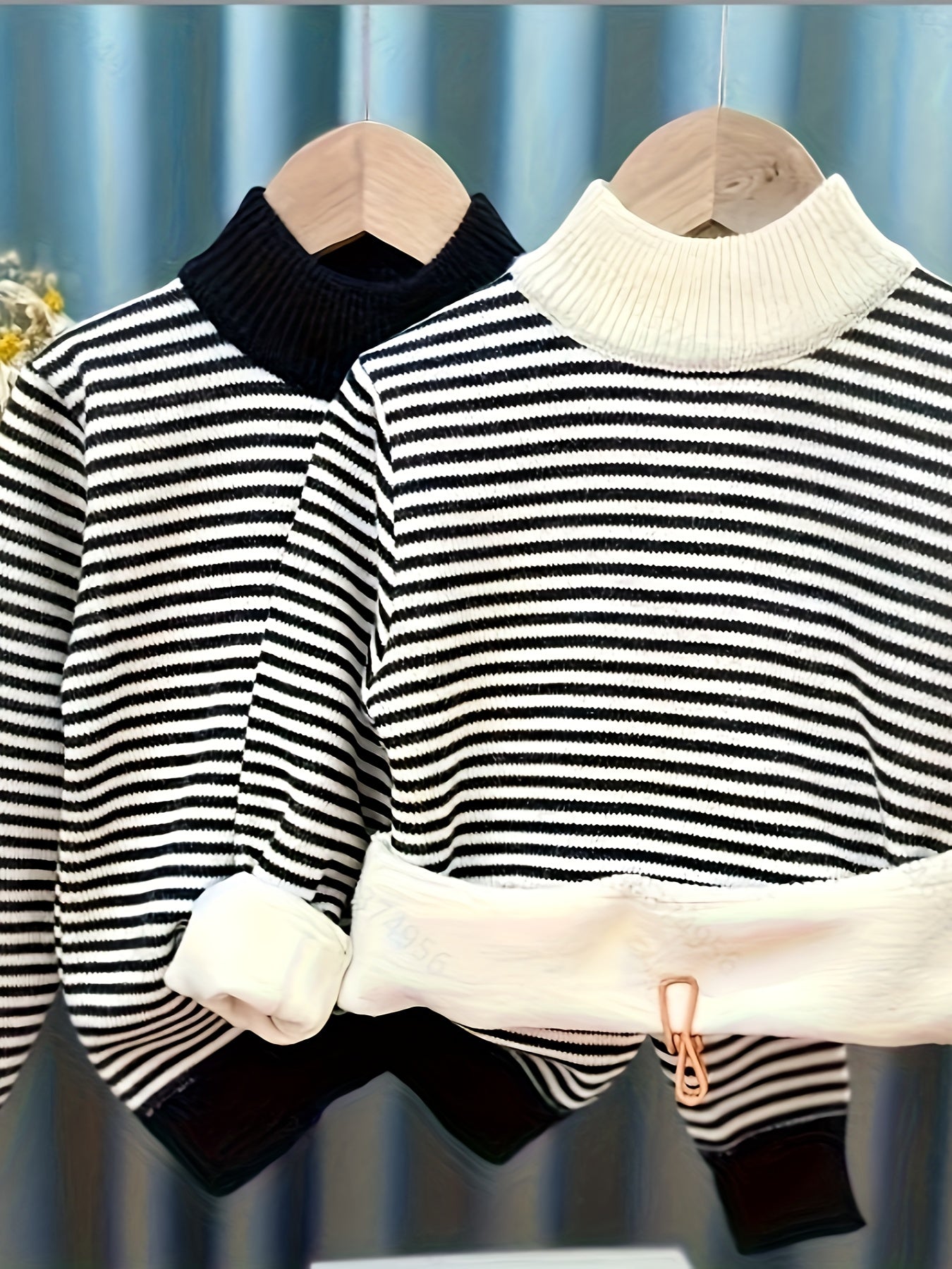 Preppy Style Striped Crew Neck Sweater for Kids - Polyester Blend (94.3% Polyester, 5.7% Elastane) with Slight Stretch - Long Sleeve, Color Block Design - Knit Fabric Spring/Fall Regular Fit Pullover - Cozy & Warm for Ages 12