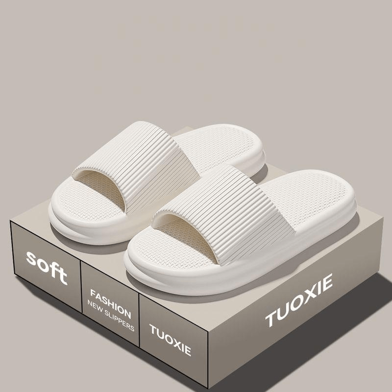 Vertical Stripe Design EVA Slippers: Lightweight, Non-Slip for Daily Wear, Women Shoes — view 4 of men's clothing