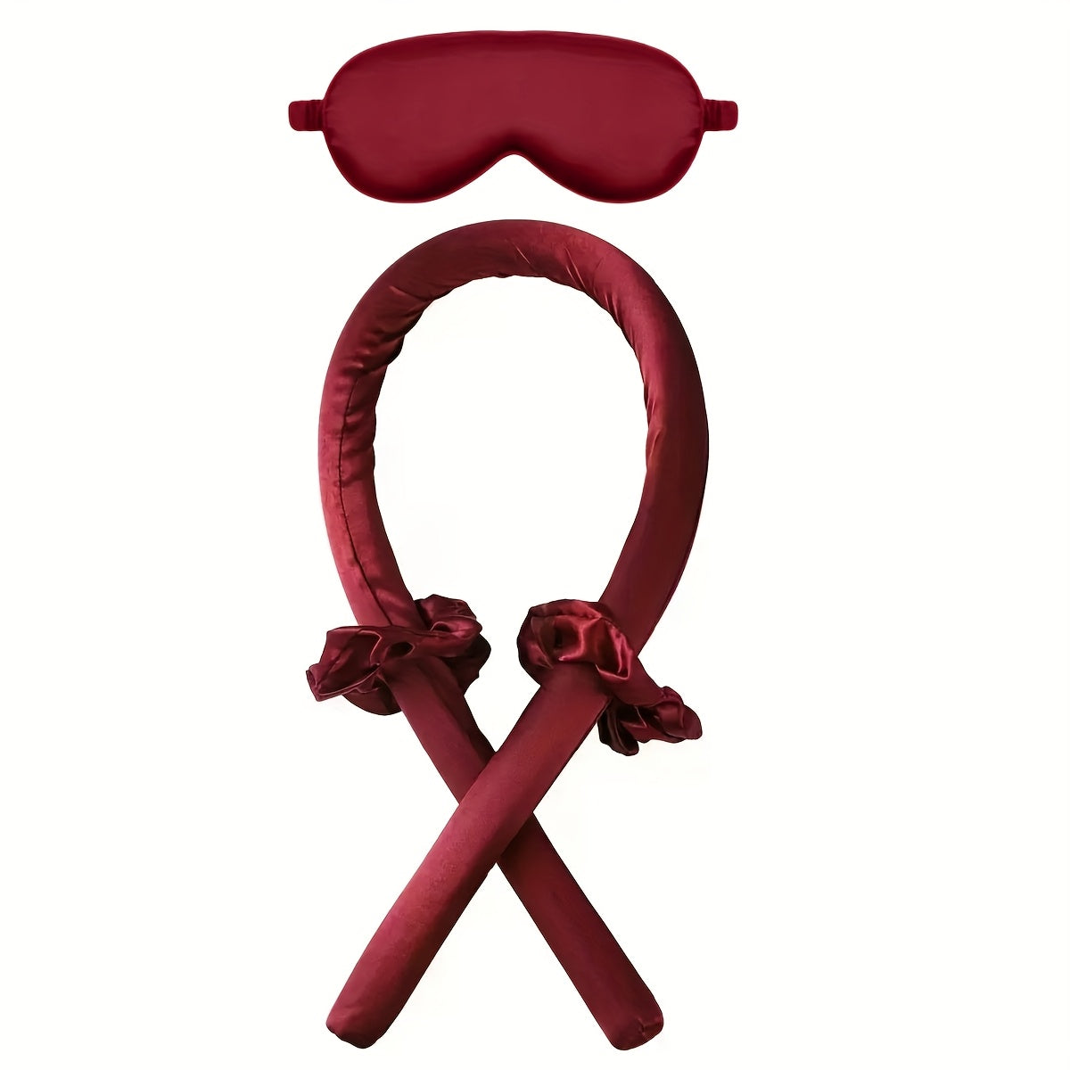 A Set of 4 Heatless Curling Rods And Satin Sleep Caps Suitable for All Hair Types — view 10 of beauty & personal care