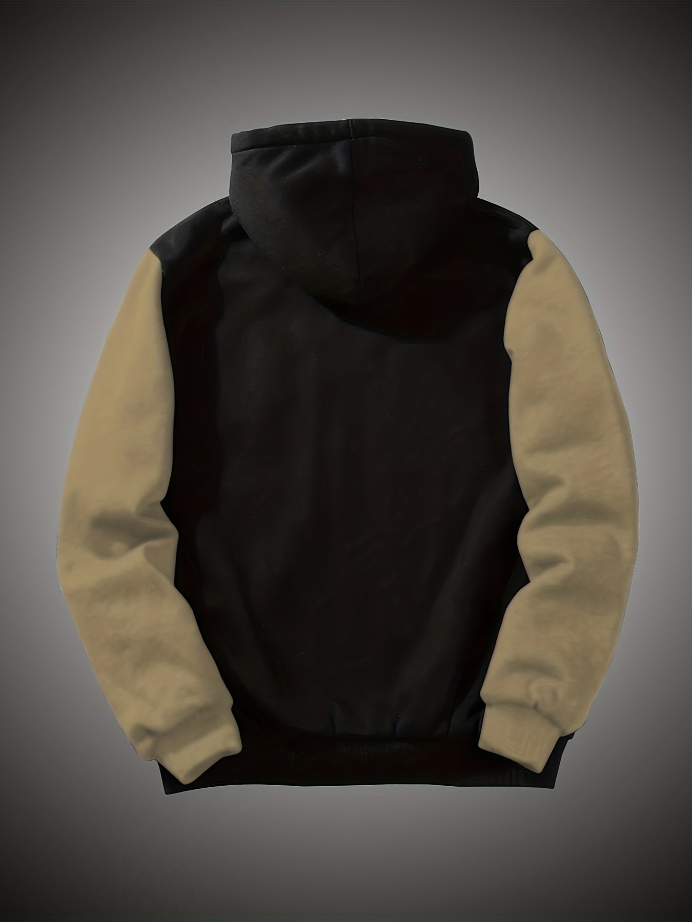 Boys Thick Fleece Lining Jacket, Warm Zip Up Hooded Coat, Casual Color Clash Zipper Hoodie