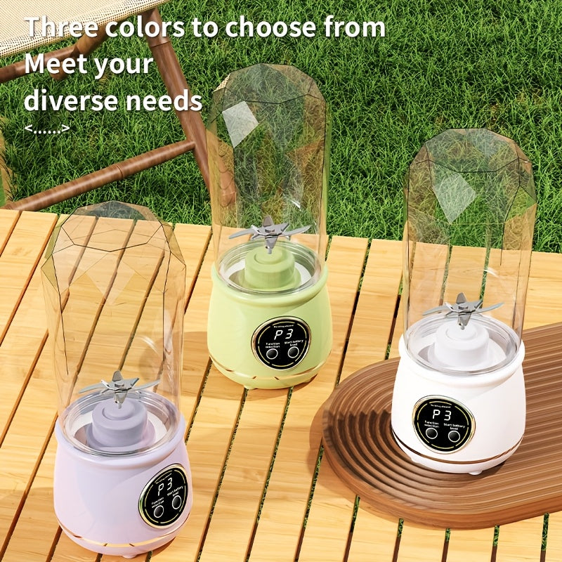 Portable USB Rechargeable Juicer – Handheld Smoothie Blender with LED Display & Ice Crush