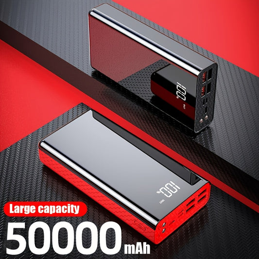 30000mAh/50000mAh Portable Power Bank, 22.5W Super Flash Charge with Digital Display, Outdoor Travel Camping Light, Fast-charging Reserve Battery Pack, Large-capacity Power Bank, Bidirectional Fast Charge