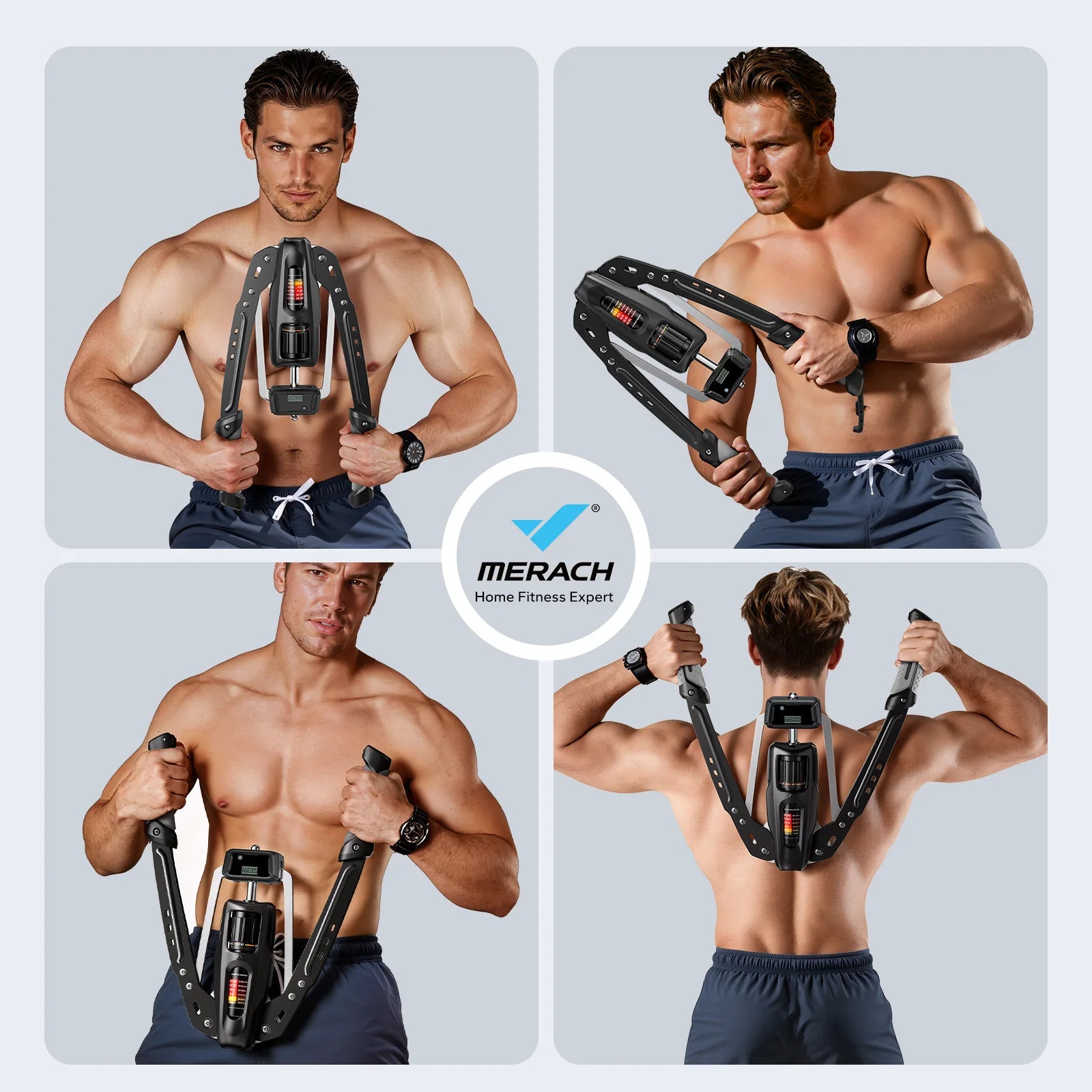 Adjustable Hydraulic Arm Trainer with Digital Counter, 22-440 lb — product photo 5
