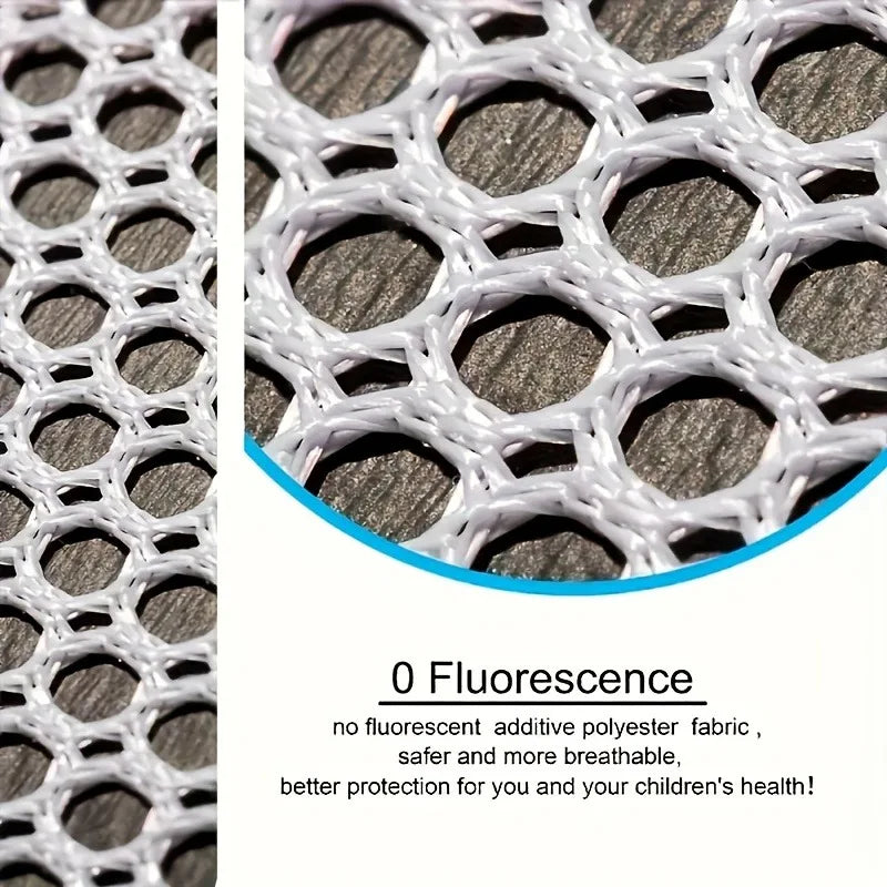 2-Pack White Shoe Laundry Bags – Mesh Sports Shoe Wash Bags for Shoes & Clothes