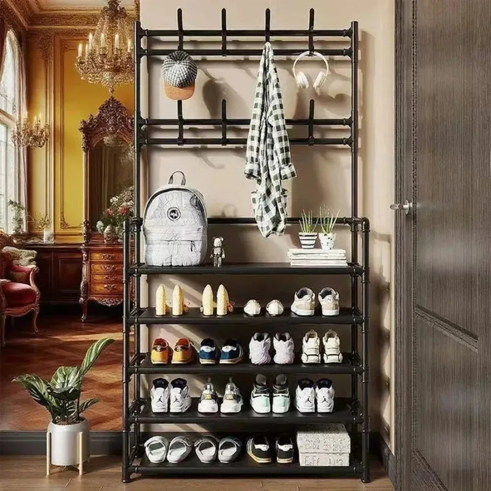Storage Organizer Shoe Rack Entryway — Multi-Functional Large Capacity Shelf for Shoes, Bags & Slippers — view 4 of storage & organisation