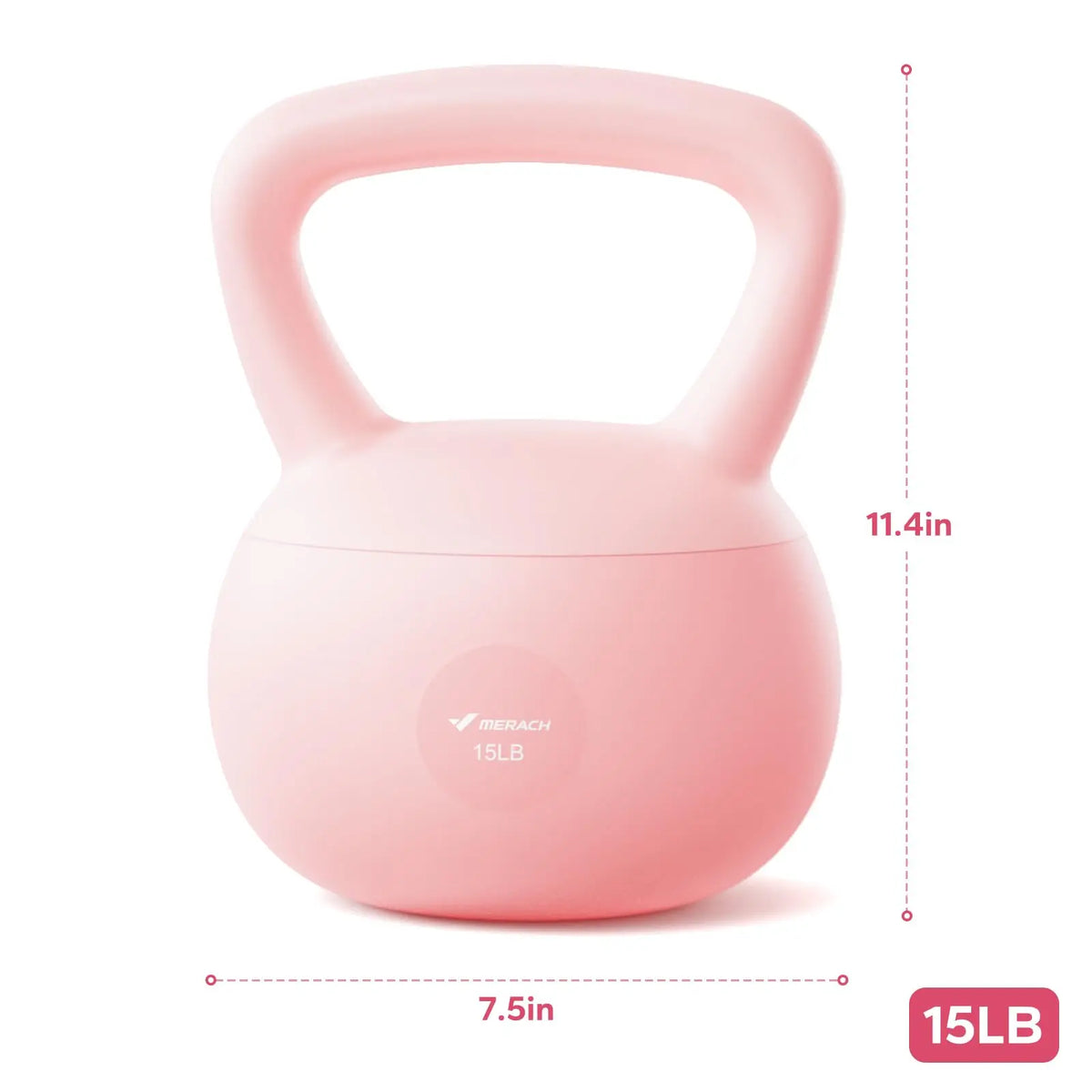 Sand-Filled PVC Kettlebell, Shock-Absorbing Quiet Design — product photo 7