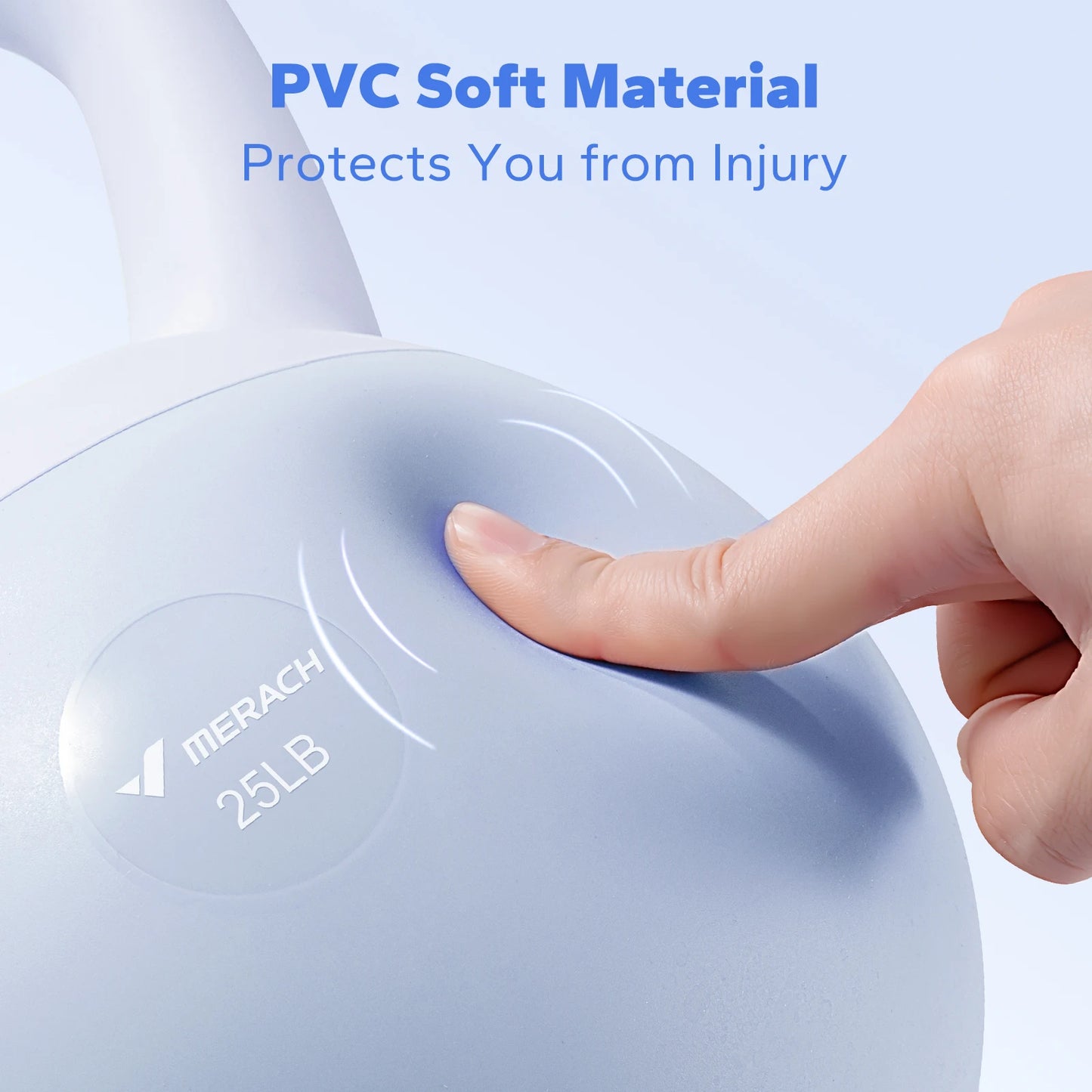 Sand-Filled PVC Kettlebell, Shock-Absorbing Quiet Design — product photo 3