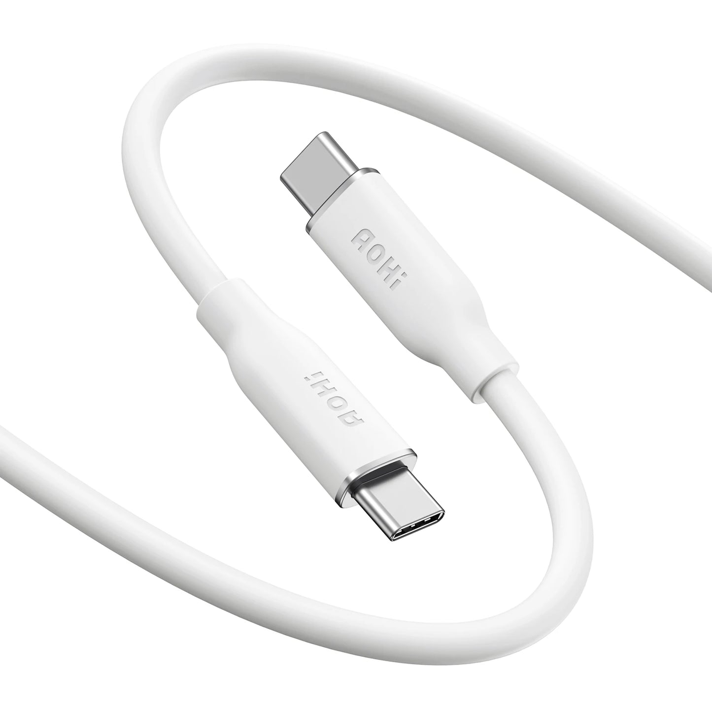 AOHI 240W PD 3.1 USB-C to USB-C Silky Cable — Premium Fast Charge 3.3ft — view 9 of chargers & cables