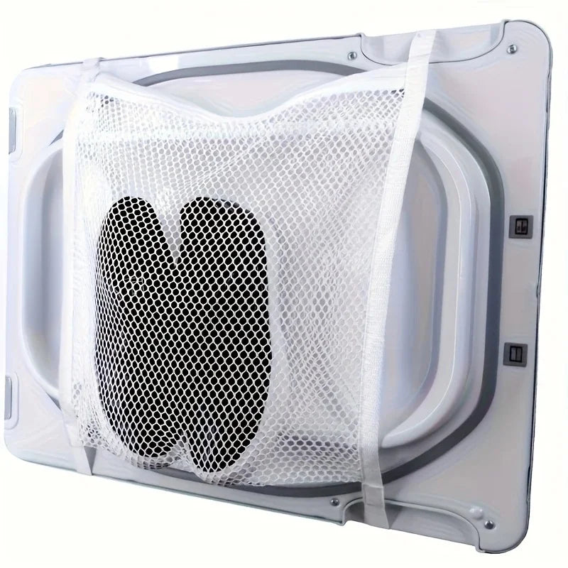 2-Pack White Shoe Laundry Bags – Mesh Sports Shoe Wash Bags for Shoes & Clothes