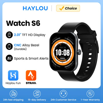 HAYLOU Watch S6 Men's Smart Watch — Voice Calling IP68 Waterproof Health Smartwatch — view 1 of smart watches