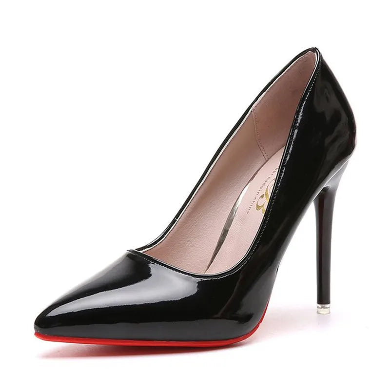 Heels & Pumps — Bold Stiletto Pointed-Toe Heels, Shallow-Vamp Statement Dress Pumps — view 10 of heels & pumps