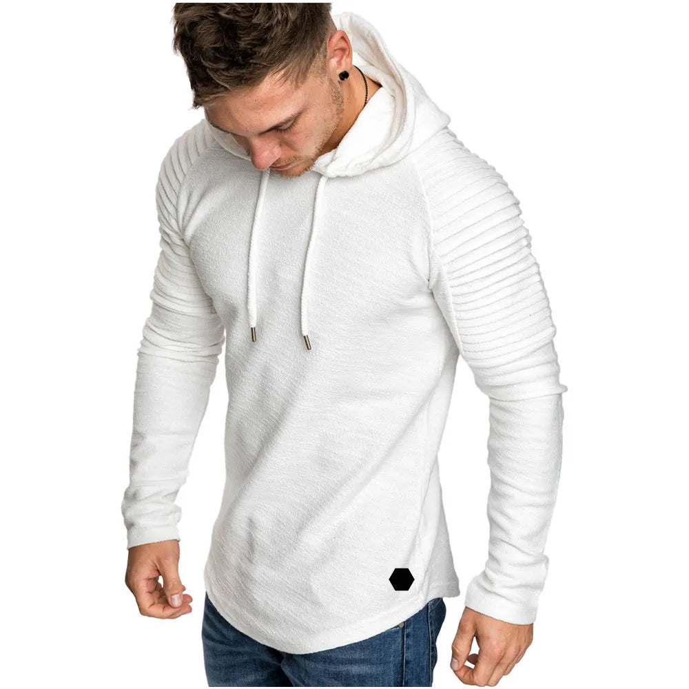 MRMT 2024 Brand New Hooded Sweatshirts Raglan Fringe Folds Long Sleeve Men Hoody Pullovers Clothing Man Hoodies Sweatshirts