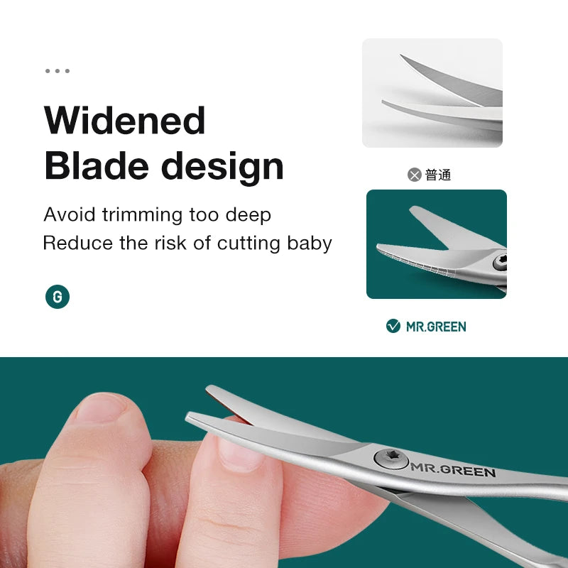 MR.GREEN Baby Safety Nail Scissors – Newborn Nail Care Tool — view 3 of kids' clothing
