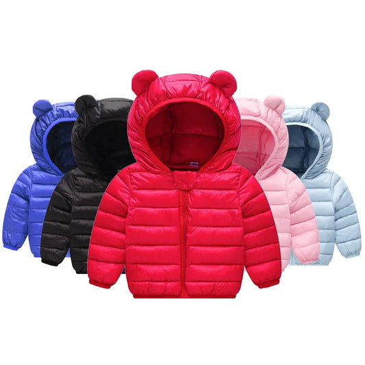 2023 Baby Girls Jacket  Spring Autumn Winter Jacket For Girls Coat Kids Warm Hooded Outerwear