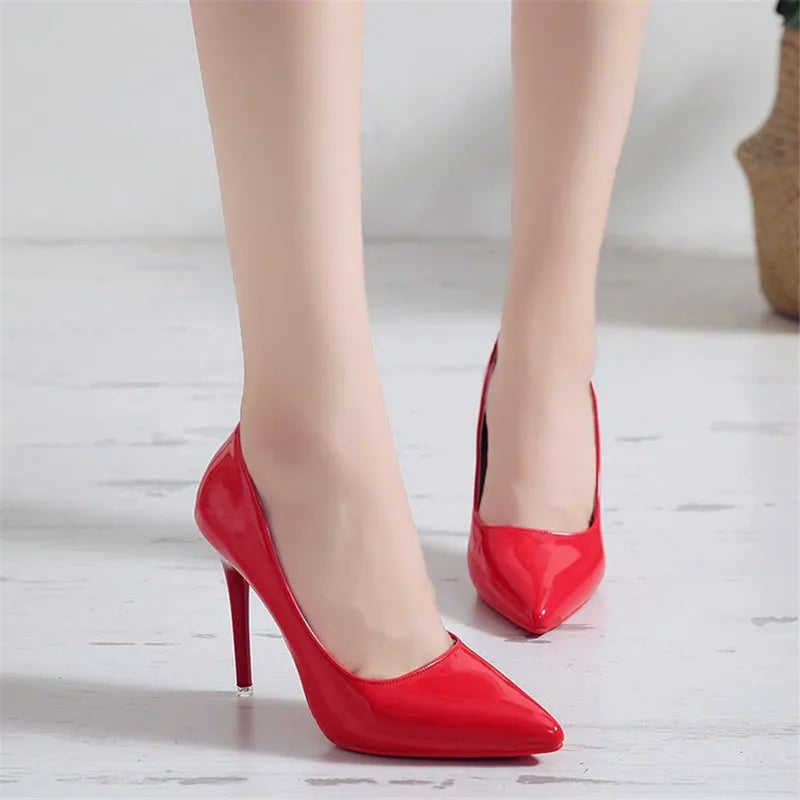 Heels & Pumps — Bold Stiletto Pointed-Toe Heels, Shallow-Vamp Statement Dress Pumps — view 4 of heels & pumps