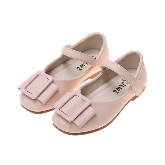 Children Shoes Kids Leather Little Girl Flat Dress Shoes For Girls School Princess Shoes Black Pink White 3 4 5 6 7 8 9 10 11 12