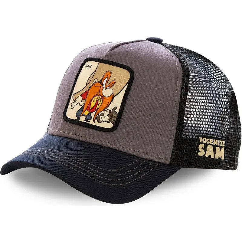 Anime Cartoon Baseball Cap — High-Quality Patch Trucker Hat Men Women Fandom Collectible — view 14 of hats & caps