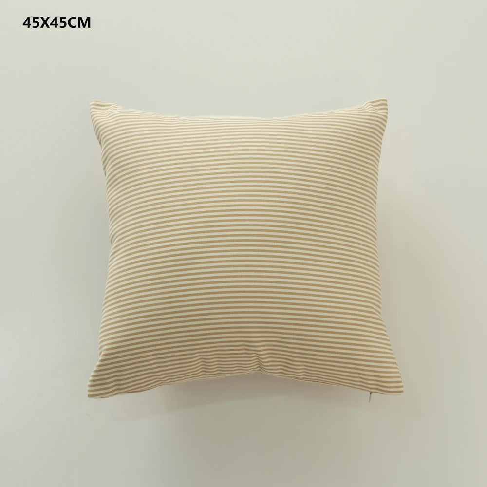 Plaid Sofa Cushion Cover &mdash; 30&times;50 &amp; 45&times;45 cm Multi-Color Stripe Pillowcase — view 14 of cushion covers & pillow cases