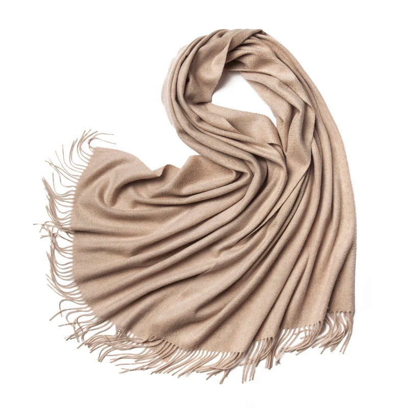 Pashmina Cape Scarf Stripe — Cashmere Shawl Poncho Statement Wrap, Autumn Editorial Piece — view 8 of scarves & wraps