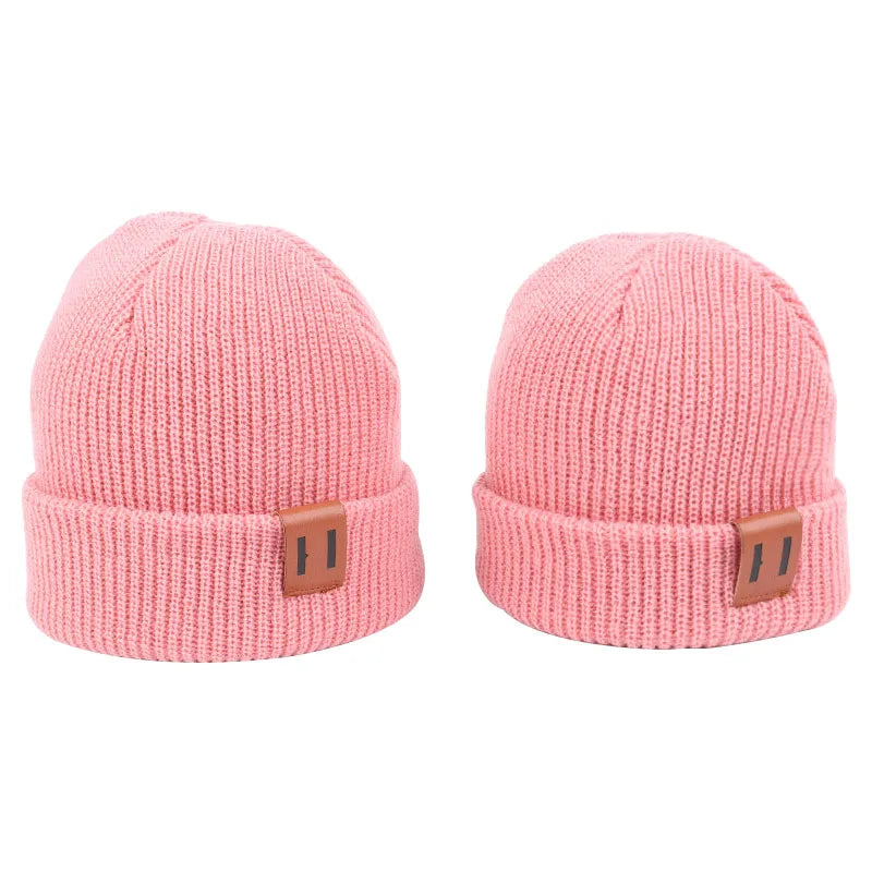 Knitted wool pullover hat for adults and children