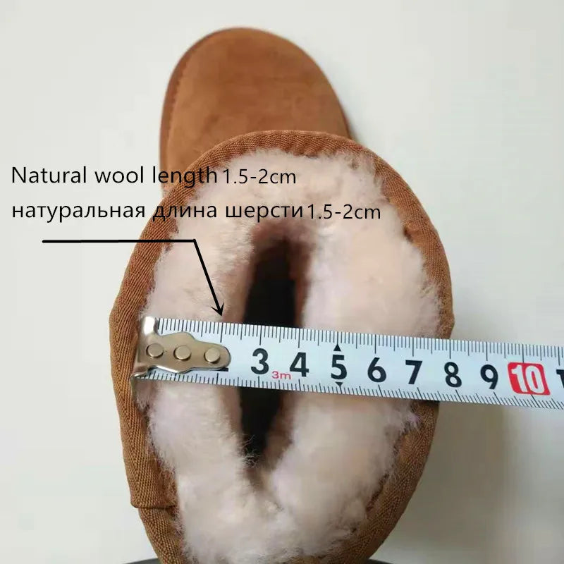 Premium Snow Boots for Women — Waterproof Genuine Cowhide Leather Australian Style — view 3 of boots
