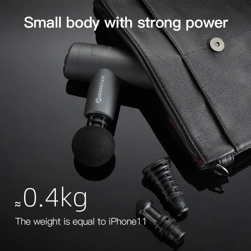 Booster Mini X Mini Massage Gun – Portable Percussion Back & Neck Massager — view 4 of sports & fitness